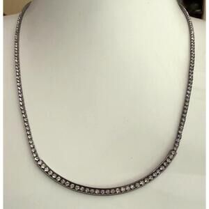 NEW ZENZII women's sparkling moon pendant in silver